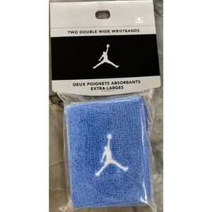 Vintage JordanTwo Double Wide Unisex Adult Blue Wristbands One Size